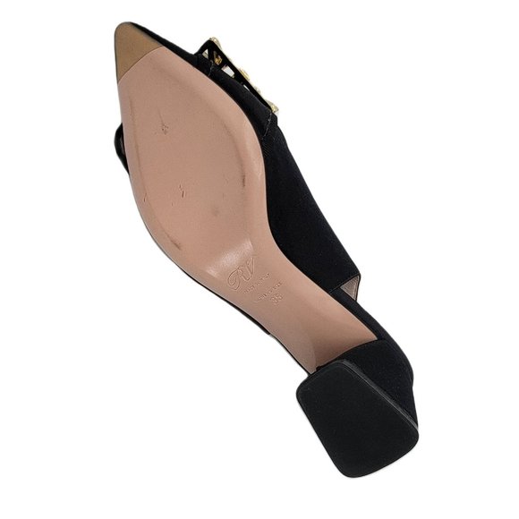 Roger Vivier Embellished-Buckle Slingback Pumps - Picture 9 of 10